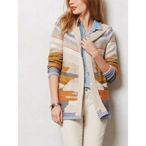 Anthropologie Sparrow Aztec Hoodie Cardigan sz XS